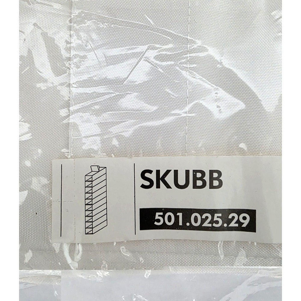 Ikea Skubb White Hanging Shoe Storage 10 Compartments 16635 New 501.025.29 - Picture 2 of 3